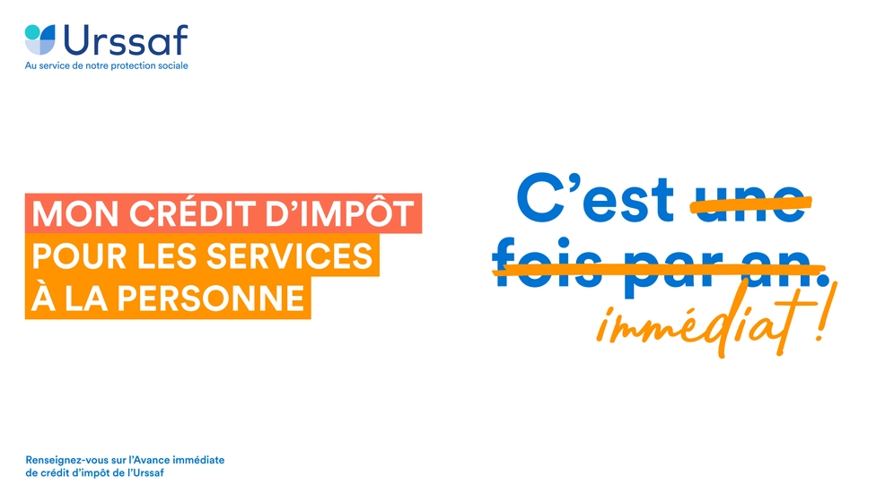 Infographie explicative sur l'avance immédiate de crédit d'impôt